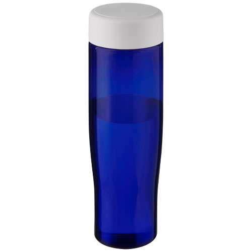 Bouteille d'eau publicitaire 700ml H2O Active® Eco Tempo Blanc / Bleu